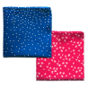 4 furoshikis : Ondes Turquoise, Forêt or, Nuit Bleu et Pétales Framboise