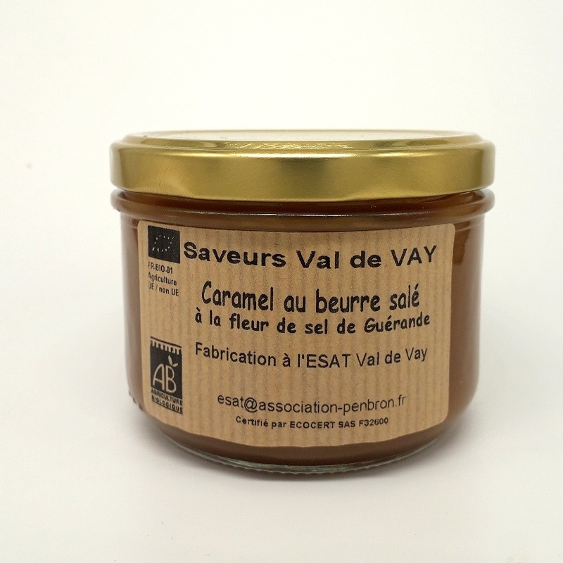Caramel au beurre salé - Bio & Local (Pot 260 gr consigné)