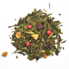 Thé vert Cueillette Gourmande - Fraise, pomme, cerise - 40 gr - Bio - La route des comptoirs