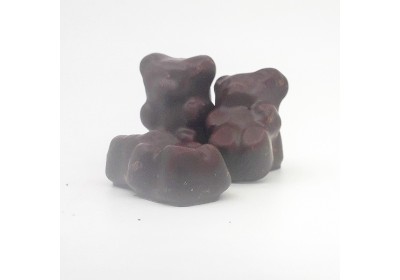 Ourson guimauve chocolat au noir - 100 gr - Bio