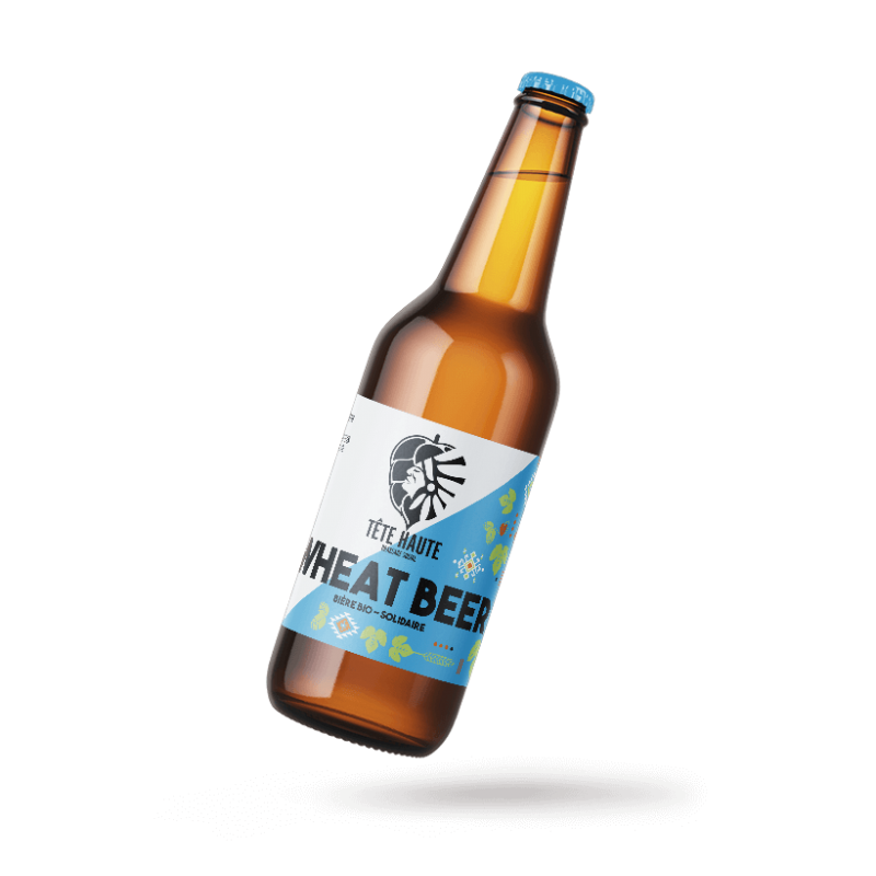 Tête haute - Bière blanche (Wheat) - Bio & Local - (75 cl)