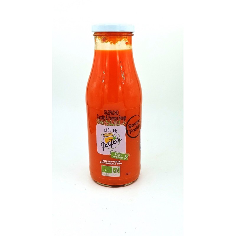 Gazpacho - Carotte & Poivron rouge - 50 cl - Bio & Locale