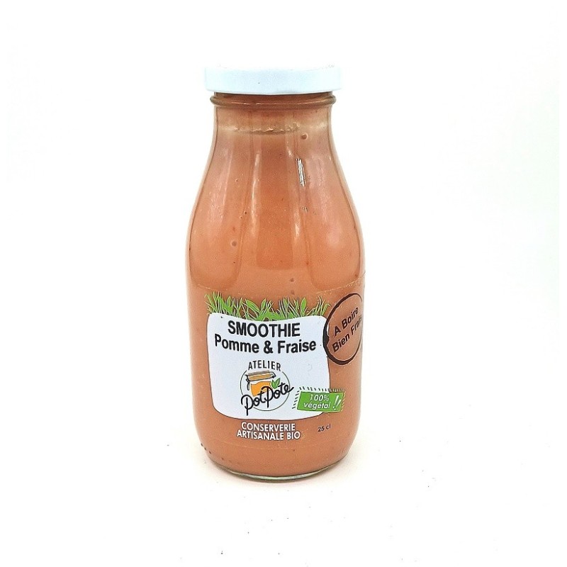 Smoothie pomme fraise