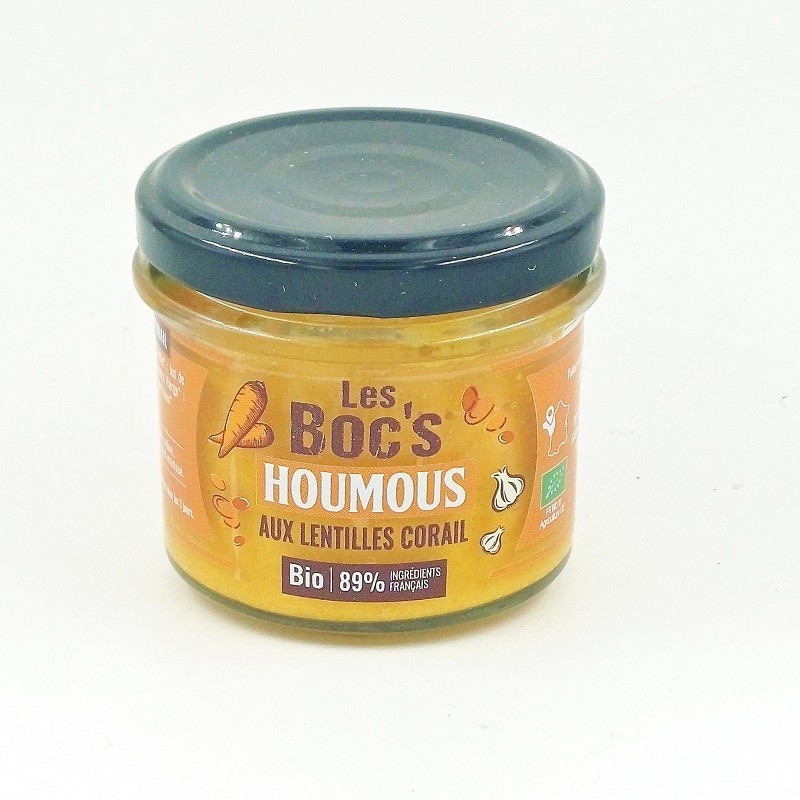 Houmous aux lentilles corail - bio - 110gr