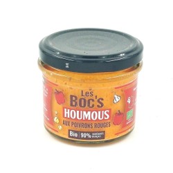 Houmous aux poivrons rouges  - bio - 110gr
