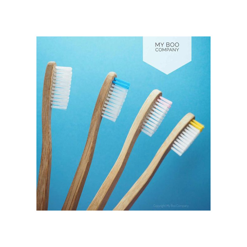 Brosse à dents en bambou - adulte - medium