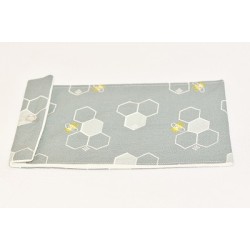 Pochette imperméable coton bio à motifs petite