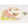 Pochette imperméable coton bio à motifs moyenne