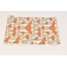 Pochette imperméable coton bio à motifs moyenne