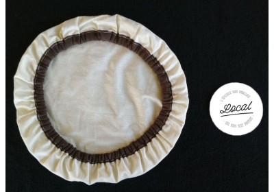 Couvre-plat en coton bio imperméable 35 cm - marron